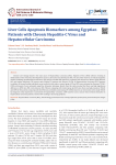 Liver Cells Apoptosis Biomarkers among Egyptian Patients with