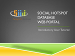 Social Hotspot Database Web Portal