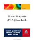 Physics Graduate (Ph.D.) Handbook
