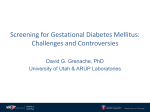 Screening for Gestational Diabetes Mellitus