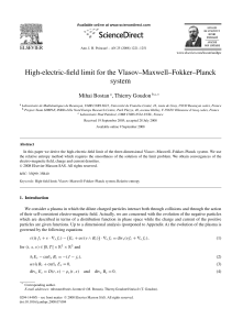 High-electric-field limit for the Vlasov–Maxwell–Fokker