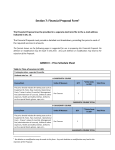 Section 7 Financial Proposal Form