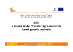 A model MTA for forest genetic material
