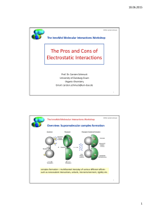 The Pros and Cons of Electrostatic Interactions