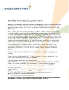 LG Health Blood Donation Parental Consent Form