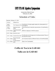 Symposium Spring 2015 Schedule
