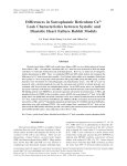 Differences in Sarcoplasmic Reticulum Ca2+ Leak Characteristics