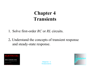 Chapter 4 Transients - Electrical and Computer Engineering
