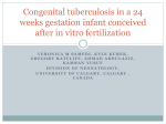 Congenital tuberculosis in a 24 weeks gestation infant conceived