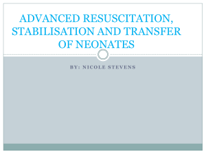 advanced resuscitation, stabilisation and transfer of