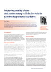 Improving quality of care and patient safety in Chile: Servicio de