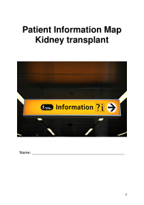 Patient Information Map Kidney transplant