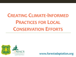 creating climate-informed practices for local conservation efforts