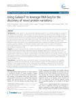 Using Galaxy-P to leverage RNA-Seq for the discovery of novel