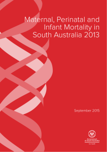 Maternal, Perinatal and Infant Mortality in South Australia