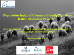 Population Index of Common Breeding Birds in Italian Mountain