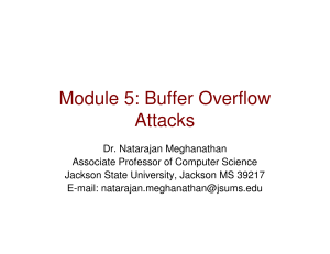 Module 5: Buffer Overflow Attacks
