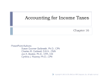 Deferred Tax Assets and Deferred Tax Liabilities