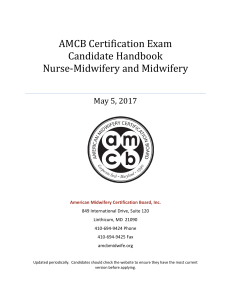 AMCB Certification Exam Candidate Handbook Nurse
