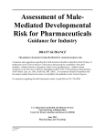 Assessment of Male- Mediated Developmental Risk for