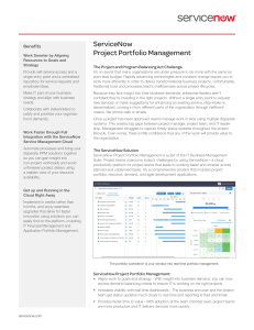 Project Portfolio Management Data Sheet