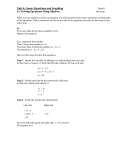 6.2 Solving Equations Using Algebra Notes