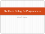 Synthetic Biology for Programmers