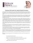 Treatment Discussion for General Dental Procedures