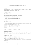 A Very Basic Introduction to R – Part VII Vectors A numeric vector is