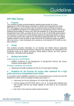 HPV DNA Testing Guideline