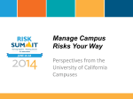 Manage Campus Risks Your Way PPT Only