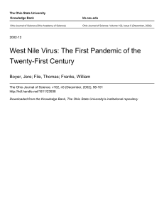 West Nile Virus - Knowledge Bank
