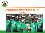 Postpartum FP Orientation For CHWs