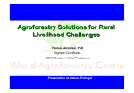 Agroforestry Solutions for Rural Livelihood Challenges Agroforestry