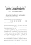 Numerical Analysis of a Strongly Coupled System of Two