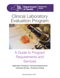 Clinical Laboratory Evaluation Program
