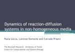 Dynamics of reaction-diffusion systems in non