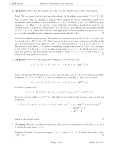 MATH 311-02 Midterm Examination #2 solutions 1. (20 points