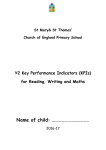 Year 2 KPI Booklet 2016-17 - St Mary`s and St Thomas` Primary School