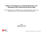 Effects of Prostacyclin on Cerebral Blood Flow and