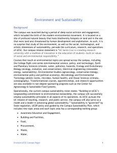 Environment and Sustainability