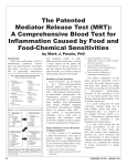 The Patented Mediator Release Test (MRT): A