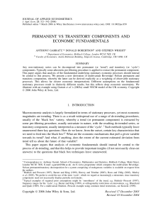 Permanent vs transitory components and economic fundamentals