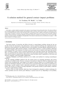A solution method for general contact±impact problems - Z