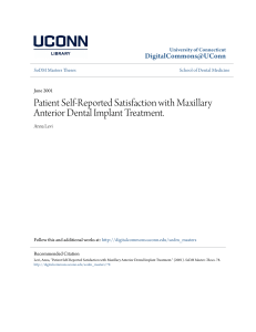 Patient Self-Reported Satisfaction with Maxillary Anterior Dental