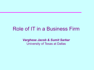 Information Age Enterprise - L1 - The University of Texas at Dallas