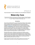 AAFP Reprint No 261 | Maternity Care