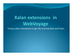 Using xalan extensions to get the current date and time.
