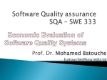Costs of Software Quality - KSU Faculty Member websites