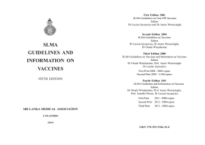slma vaccines stan - The Sri Lanka Medical Association